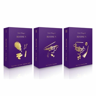 Романтический подарочный набор RIANNE S Ana's Trilogy Set I: помада-вибратор, зажимы, повязка, фото №10