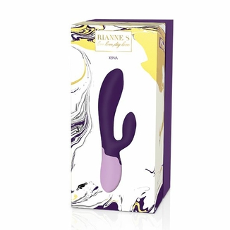 Вибратор-кролик Rianne S: Xena Purple/Lilac, 10 режимов, медицинский силикон, подарочная упаковка, фото №6