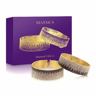 Лакшери наручники-браслеты с кристаллами Rianne S: Diamond Cuffs, подарочная упаковка, фото №2