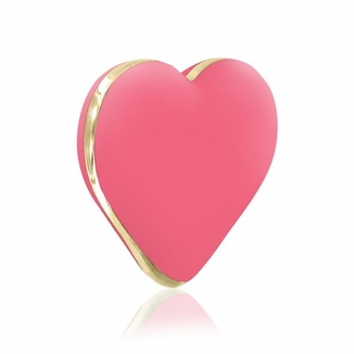 Вибратор-сердечко Rianne S: Heart Vibe Coral, 10 режимов, медицинский силикон, подарочная упаковка, numer zdjęcia 3