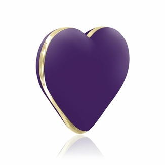 Вибратор-сердечко Rianne S: Heart Vibe Purple, 10 режимов, медицинский силикон, подарочная упаковка, numer zdjęcia 3