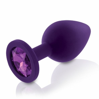 Набор анальных пробок с кристаллом Rianne S: Booty Plug Set Purple, диаметр 2,7см, 3,5см, 4,1см, numer zdjęcia 6