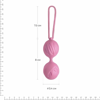 Вагинальные шарики Adrien Lastic Geisha Lastic Balls Mini Pink (S), диаметр 3,4 см, масса 85 г, numer zdjęcia 3