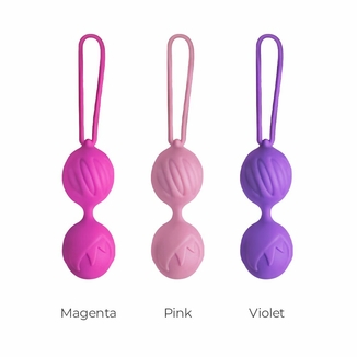 Вагинальные шарики Adrien Lastic Geisha Lastic Balls Mini Pink (S), диаметр 3,4 см, масса 85 г, numer zdjęcia 5