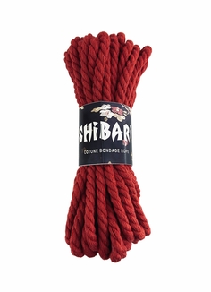 Хлопковая веревка для Шибари Feral Feelings Shibari Rope, 8 м красная, numer zdjęcia 2