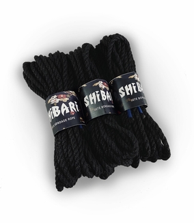 Джутовая веревка для Шибари Feral Feelings Shibari Rope, 8 м черная, numer zdjęcia 3