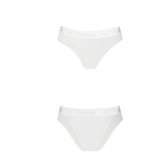 Трусики с прозрачной вставкой Passion PS002 PANTIES L, white, фото №5