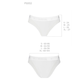 Трусики с прозрачной вставкой Passion PS002 PANTIES L, white, фото №6