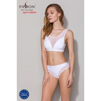 Трусики с прозрачной вставкой Passion PS002 PANTIES M, white, numer zdjęcia 4