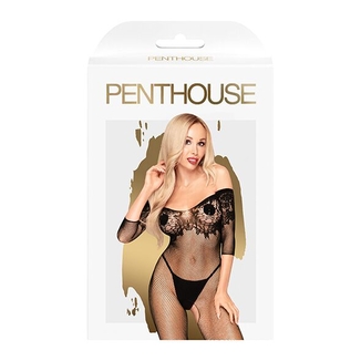 Бодистокинг с имитацией лифа Penthouse - High Profile Black S/L, фото №4