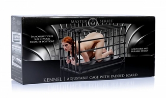 Прочная разборная клетка для наказаний Kennel Adjustable Bondage Cage, photo number 5