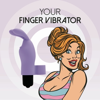Вибратор на палец FeelzToys Magic Finger Vibrator Purple, фото №3
