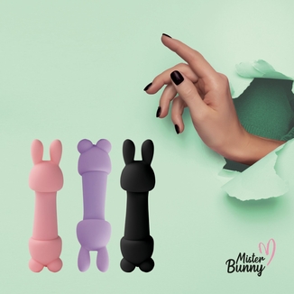 Мини-вибратор FeelzToys Mister Bunny Pink с двумя насадками, numer zdjęcia 7