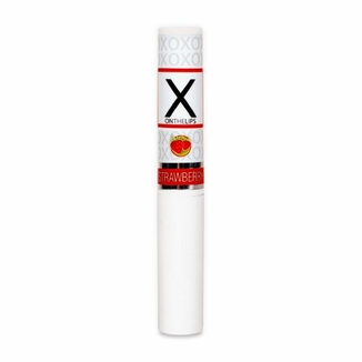 Стимулирующий бальзам для губ унисекс Sensuva - X on the Lips Strawberry с феромонами, клубника, photo number 4