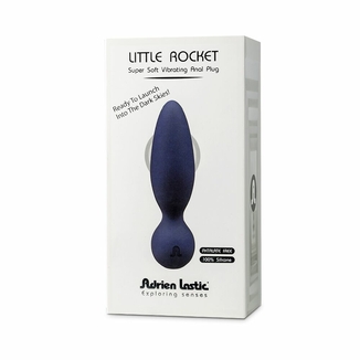 Анальная вибропробка Adrien Lastic Little Rocket макс. диаметр 3,5см, soft-touch, фото №6
