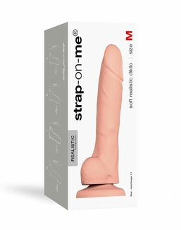 Реалистичный фаллоимитатор Strap-On-Me SOFT REALISTIC DILDO Vanilla - Size M, фото №4