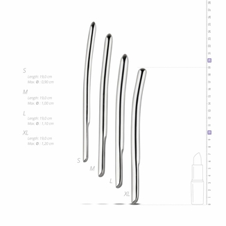 Набор уретральных стимуляторов Sinner Gear Unbendable – Single Ended 4 шт, диаметры 9,10,11,12мм, фото №7
