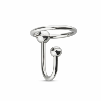 Уретральная вставка с кольцом Sinner Gear Unbendable - Sperm Stopper Solid, диаметр кольца 3,2см, photo number 3