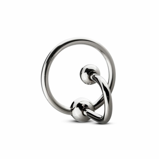 Уретральная вставка с кольцом Sinner Gear Unbendable - Sperm Stopper Solid, диаметр кольца 3,2см, numer zdjęcia 4