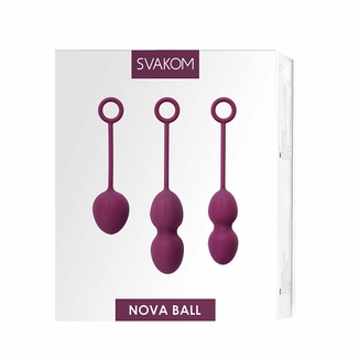 Набор вагинальных шариков со смещенным центром тяжести Svakom Nova Violet, фото №7