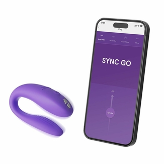 Смарт-вибратор для пар We-Vibe Sync GO Light Purple, numer zdjęcia 6