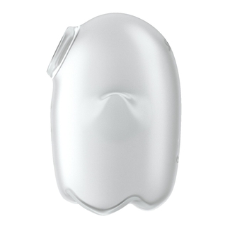 Вакуумный клиторальный стимулятор с вибрацией Satisfyer Glowing Ghost White, светится в темноте, фото №4