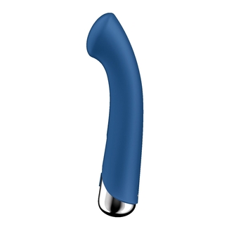 Вибратор с ротацией Satisfyer Spinning G-Spot 1 Blue, плоская площадка для стимуляции точки G, photo number 4