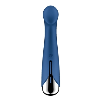 Вибратор с ротацией Satisfyer Spinning G-Spot 1 Blue, плоская площадка для стимуляции точки G, фото №7