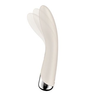 Вибратор точки G с вращением Satisfyer Spinning Vibe 1 Beige, 2 мотора, numer zdjęcia 3