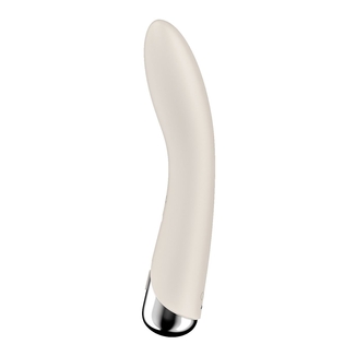 Вибратор точки G с вращением Satisfyer Spinning Vibe 1 Beige, 2 мотора, numer zdjęcia 4