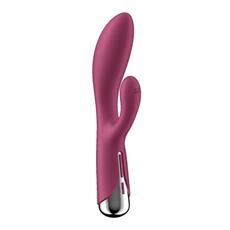 Вибратор-кролик с ротацией Satisfyer Spinning Rabbit 1 Red, 3 мотора, numer zdjęcia 6