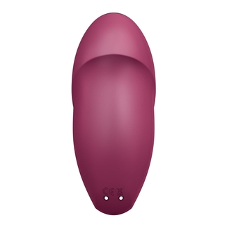 Вибростимулятор-пульсатор Satisfyer Tap & Climax 1 Red, эффект постукивания пальцем, 2 мотора, фото №7