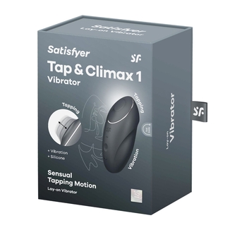 Вибростимулятор-пульсатор Satisfyer Tap & Climax 1 Grey, эффект постукивания пальцем, 2 мотора, фото №9