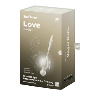 Вагинальные смарт-шарики с вибрацией Satisfyer Love Birds 1 Connect App White, 78 г, photo number 8