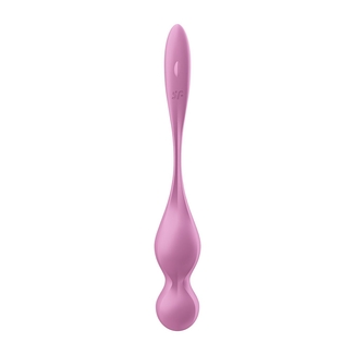 Вагинальные смарт-шарики с вибрацией Satisfyer Love Birds 1 Connect App Pink, 78 г, numer zdjęcia 6