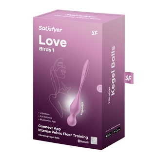 Вагинальные смарт-шарики с вибрацией Satisfyer Love Birds 1 Connect App Pink, 78 г, фото №8