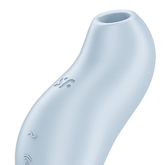 Вакуумный клиторальный стимулятор с вибрацией Satisfyer Pocket Pro 1 Blue, numer zdjęcia 5