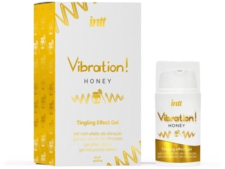 Жидкий вибратор Intt Vibration Honey (15 мл), густой гель, очень вкусный, действует до 30 мин, numer zdjęcia 2