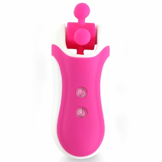 Стимулятор с имитацией оральных ласк FeelzToys - Clitella Oral Clitoral Stimulator Pink, numer zdjęcia 3