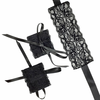 Эротический набор повязка на глаза и наручники Blindfold and Handcuffs Aria, фото №4
