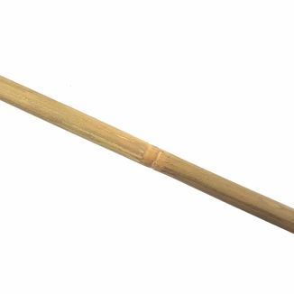 Трость бамбуковая 75 см , рукоятка натуральная кожа, черно-золотая, photo number 4