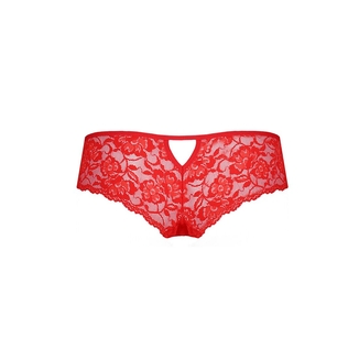 Трусики-бразилиана из цветочного кружева Passion RAJA THONG L/XL, red, numer zdjęcia 7