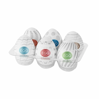 Набор мастурбаторов-яиц Tenga Egg New Standard Pack (6 яиц), фото №2