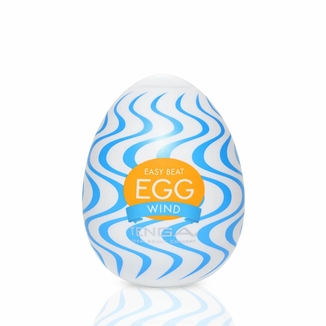 Мастурбатор-яйцо Tenga Egg Wind с зигзагообразным рельефом, фото №2