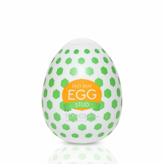 Мастурбатор-яйцо Tenga Egg Stud с шестиугольными выступами, фото №2