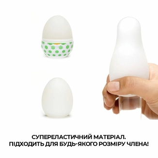 Мастурбатор-яйцо Tenga Egg Stud с шестиугольными выступами, фото №5