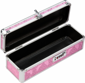 Кейс для зберігання секс-іграшок BMS Factory - The Toy Chest Lokable Vibrator Case Pink з кодовим за, numer zdjęcia 4