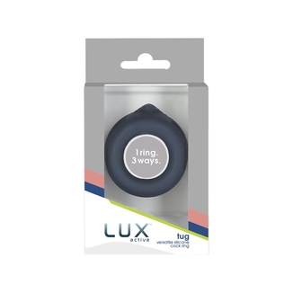 Двойное эрекционное кольцо LUX Active – Tug – Versatile Silicone Cock Ring, numer zdjęcia 9