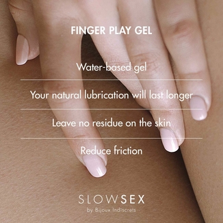 Гель-смазка для мастурбации Bijoux Indiscrets SLOW SEX - Finger play gel, фото №5