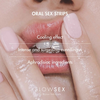 Полоски для орального секса Bijoux Indiscrets Slow Sex Oral sex strips, фото №4